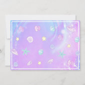 ONEder The Sea Mermaid 1st Birthday Photo 招待状 (裏面)