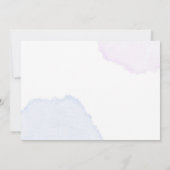 Oneder The Sea Mermaid Girl 1st Birthday Photo 招待状 (裏面)