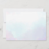 Oneder The Sea Mermaid Girl 1st Birthday Photo 招待状 (裏面)