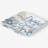 ONEder The Sea Twin Boys 1st Birthday Ocean ペーパープレート (傾斜あり)