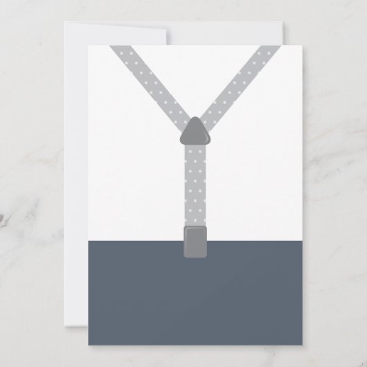 ONEderf誕生日パーティーの招待状、ボウタイ 招待状 (裏面)