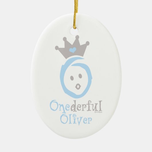 ONEderfulオリバー セラミックオーナメント (正面)