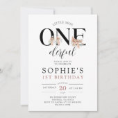 ONEderfulフローラガールズ誕生日招待状 招待状 (正面)