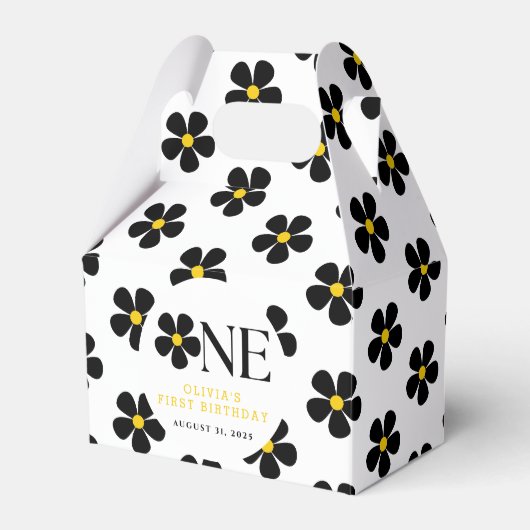 Onederfulフローラ1st誕生日パーティー フェイバーボックス (正面サイド)