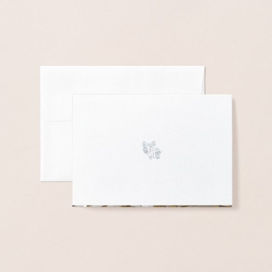 Onederfulホイ実在ル第1誕生日サンキューカード 箔カード (裏面封筒付き)