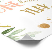 Onederful年Onederful女恋しく思の子の誕生日のサイン ポスター (角)