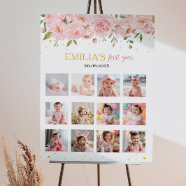 Onederful恋しく思誕生日12フォトマイルストーンポスター ポスター