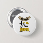 Onederful氏のお母さん最初の一つデールなTシャツ 缶バッジ (正面&裏面)