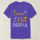 Onederful氏の従兄弟First Birthday First One-Derf Tシャツ (デザイン正面)