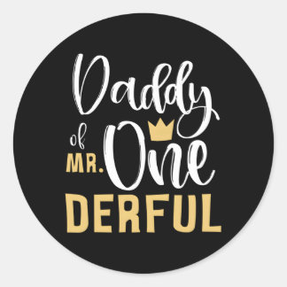 Onederful氏のDaddy Of Mr. 1St First One-Derful ラウンドシール