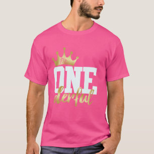 Onederful氏1歳の誕生日の最初の一面真皮のマッチン Tシャツ