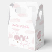 Onederful熱気球ピンク1st誕生日 フェイバーボックス (オープン)