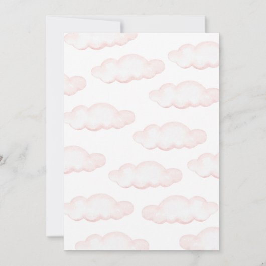 Onederful熱気球1st誕生日招待状 招待状 (裏面)