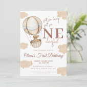 Onederful熱気球1st誕生日 招待状 (スタンド正面)