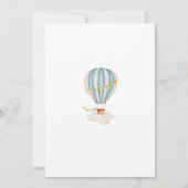 ONEderful熱気球1st誕生日 招待状 (裏面)