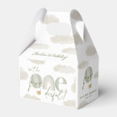 Onederful熱気球Sageグリーンの最初の誕生日 フェイバーボックス (正面サイド)