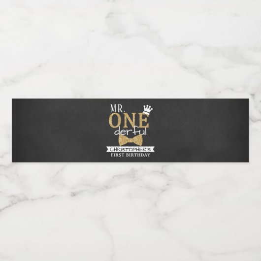 ONEderful第1回バースデーパーティーのお願い ペットボトルラベル (シングルラベル)