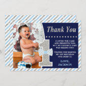 ONEderful誕生日サンキューカードと写真 サンキューカード (正面/裏面)