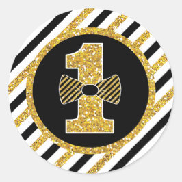 ONEderful誕生日丸ステッカーラベル ラウンドシール