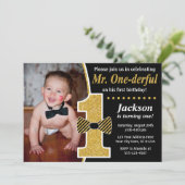 ONEderful誕生日招待状と写真 招待状 (スタンド正面)