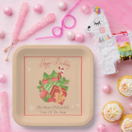 ONEderful クリスマス+誕生日パーティー ペーパープレート