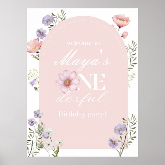 ONEderful、最初の誕生日、ONE ポスター (正面)