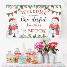 ONEderful | 雪だるまのクリスマス1歳の誕生日パーティー