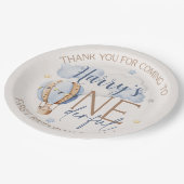 ONEderful 1Birthday熱気球紙プレート ペーパープレート (アングル)