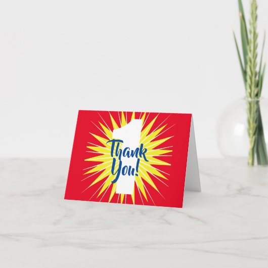 Onederful 1st誕生日パーティー カード (正面)