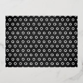 ONEderful 1st誕生日フォト実在ー 箔招待状 (裏面)