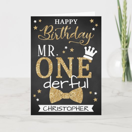 ONEderful 1st誕生日 カード (正面)