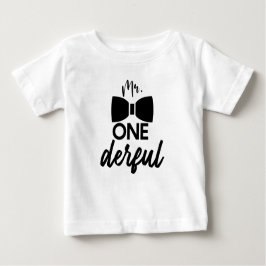 ONEderful 1st誕生日 ベビーTシャツ