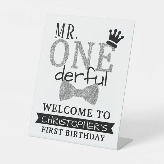 ONEderful 1th Birthdayへようこそ 台座サイン (正面)