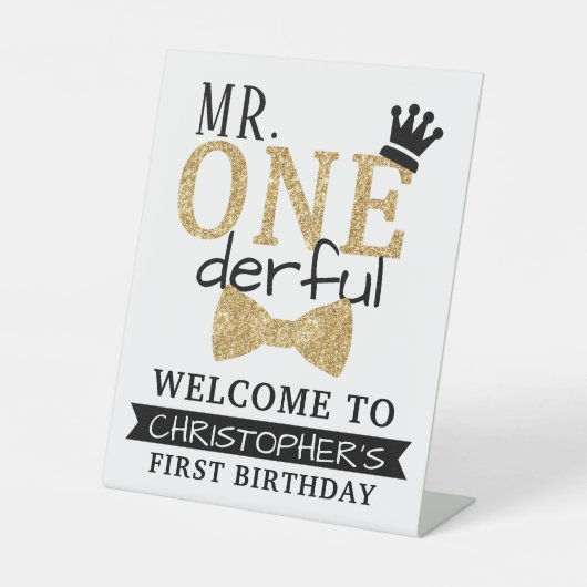 ONEderful 1th Birthdayへようこそ 台座サイン (正面)