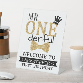 ONEderful 1th Birthdayへようこそ 台座サイン