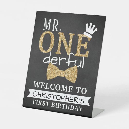 ONEderful 1th Birthdayへようこそ 台座サイン (正面)