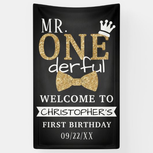 ONEderful 1th Birthdayへようこそ 横断幕 (縦)