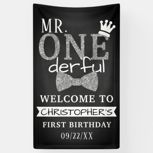 ONEderful 1th Birthdayへようこそ 横断幕 (縦)