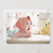 Onederful Alvado 1st Birthdayパーティー写真 招待状 (裏面)