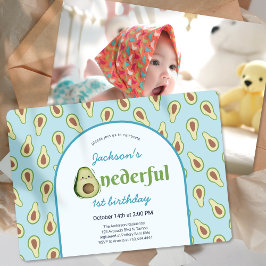 Onederful Alvado 1st Birthdayパーティー写真 招待状