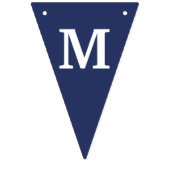 Onederful Banner Navy & Silver氏(1つ) バンティングフラッグ (第3の旗)