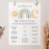 Onederful Boys氏1st誕生日マイルストーンポスター ポスター