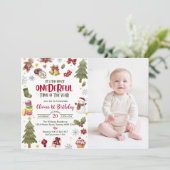 Onederful Christmas Birthday Party写真 招待状 (スタンド正面)