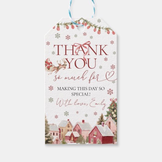 ONEderful Christmas Favor Tag ギフトタグ (正面)