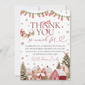 ONEderful Christmas Thank You Card 招待状 (正面)
