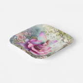 Onederful Fairy Enchanted Forest誕生日シール ペーパープレート (傾斜あり)