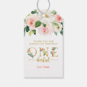 Onederful Girl 1st Birthdayありがとう ギフトタグ (裏面)