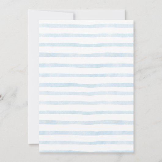 Onederful Hot Air Balloon Boy 1st Birthday 招待状 (裏面)