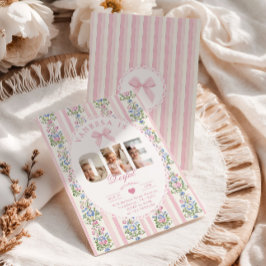 Onederful Love Shack 1st Birthday Photo collage 招待状