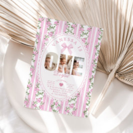 Onederful Love Shack 1st Birthday Photo collage 招待状